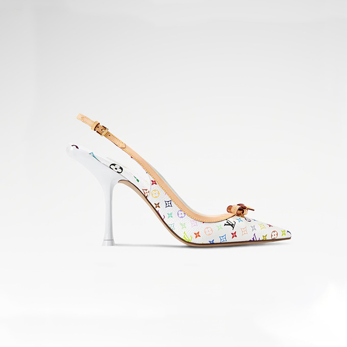 lv louis vuitton x tyler the creator 6am multicolore slingback pump